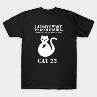 Cat 22 (white cat) T-Shirt